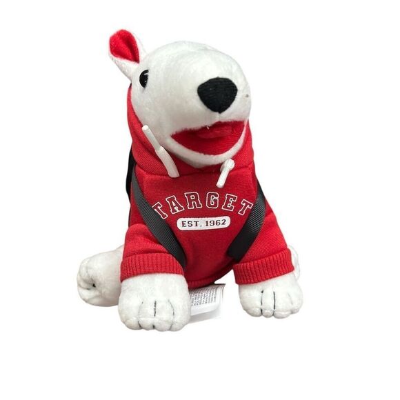 Target Bullseye Dog Plush Toy 2023 Small Red Stuffed Animal - Picture 1 of 9